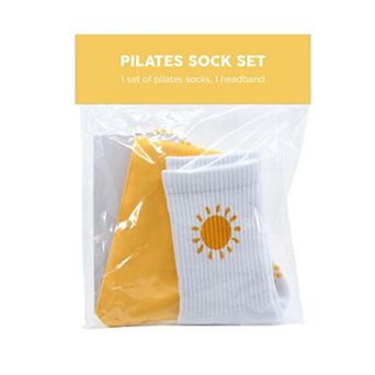 New View Gifts & Accessories 2 pc Pilates Socks & Headband Set