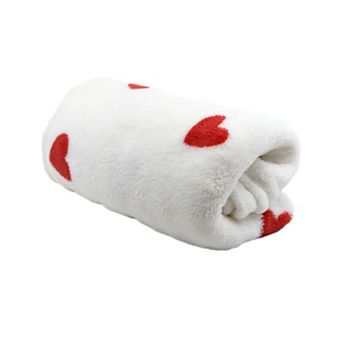 New View Gifts & Accessories Heart Print Throw Blanket