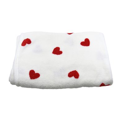 New View Gifts & Accessories Heart Print Throw Blanket