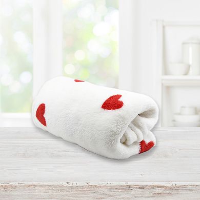 New View Gifts & Accessories Heart Print Throw Blanket