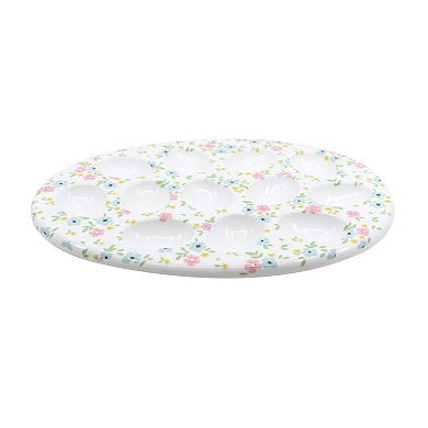 New View Gifts & Accessories Floral Egg Serving Plate