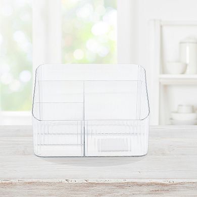 New View Gifts & Accessories Clear Makeup Organizer with Multi-Compartment Design