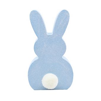 New View Gifts & Accessories Bunny Sitter with Cottonball Tail Table Decor