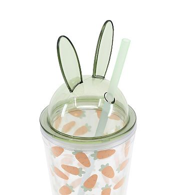 New View Gifts & Accessories Bunny Lid Tumbler with Straw