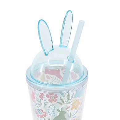 New View Gifts & Accessories Bunny Lid Tumbler with Straw