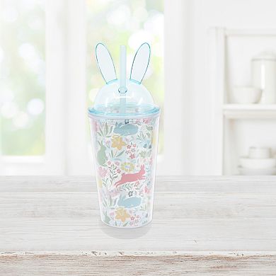New View Gifts & Accessories Bunny Lid Tumbler with Straw
