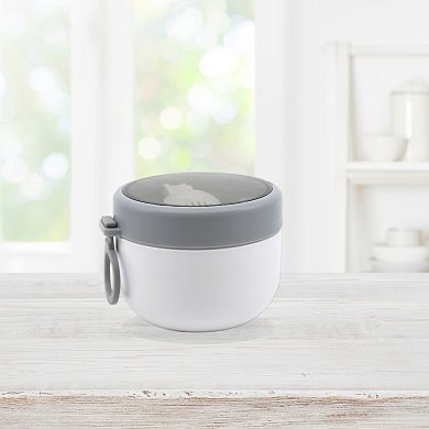 New View Gifts & Accessories Round Food Container with Reusable Spoon