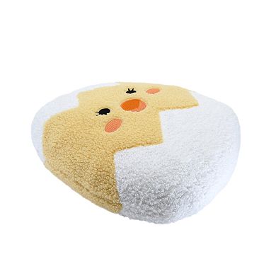 New View Gifts & Accessories Egg Decorative Pillow with Cute Chick Design
