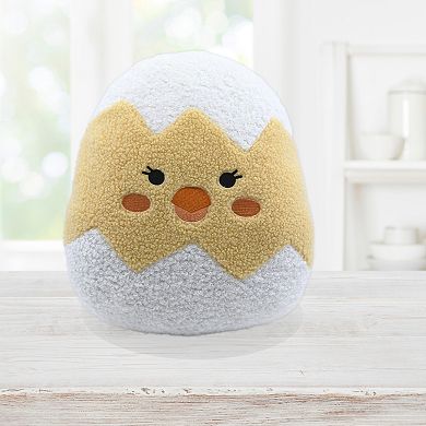 New View Gifts & Accessories Egg Decorative Pillow with Cute Chick Design