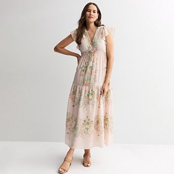 Women's Taylor V-Neck A-Line Flutter Sleeve Dress