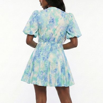 Women's Taylor Button Front V-Neck Dress