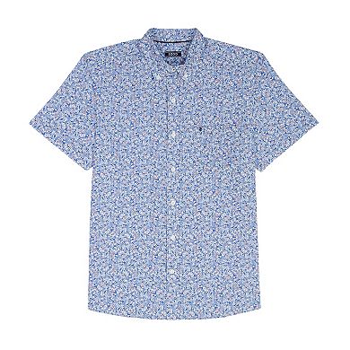 Big & Tall IZOD Breeze Short Sleeve Button Down Shirt