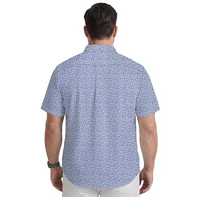 Big & Tall IZOD Breeze Short Sleeve Button Down Shirt