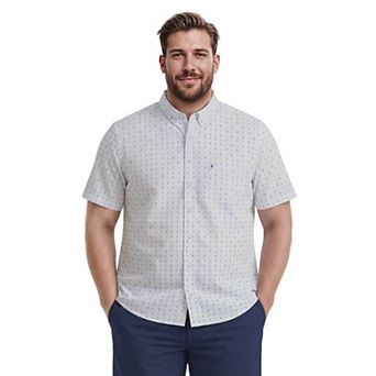 Big & Tall IZOD Breeze Short Sleeve Button Down Shirt