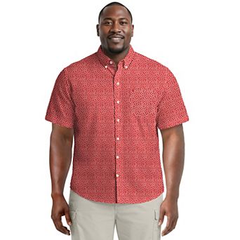 Big & Tall IZOD Breeze Short Sleeve Button Down Shirt