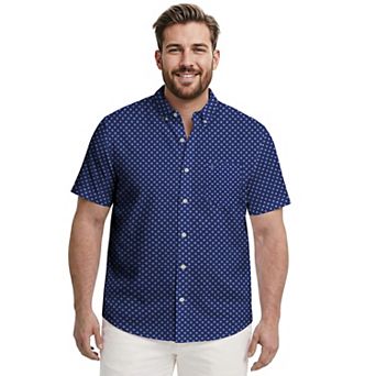 Big & Tall IZOD Breeze Short Sleeve Button Down Shirt