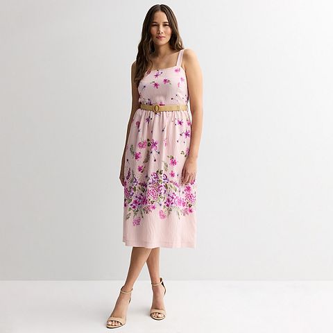 Женские платья Maison Women's Maison Tara Square Neck Floral Printed Belted Sundress