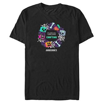 Big & Tall Minecraft Pumpkin Carving Graphic Tee
