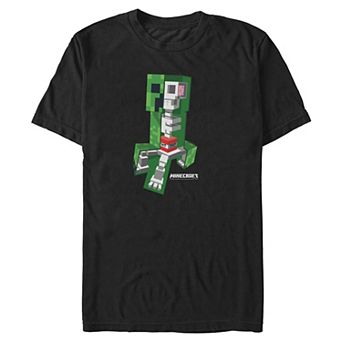 Big & Tall Minecraft Spooky Skeleton Graphic Tee