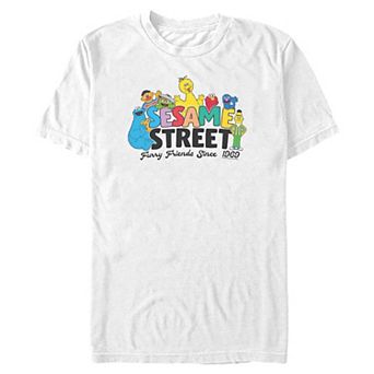 Big & Tall Sesame Street Furry Friends Since 1969 Short Sleeve Graphic Tee