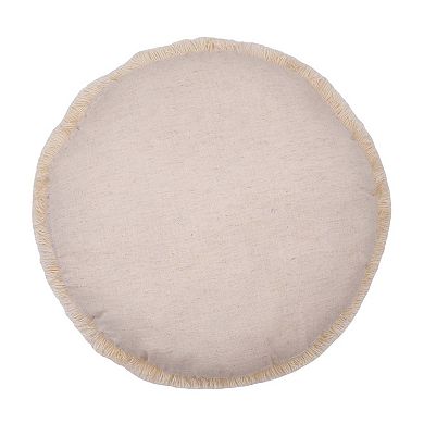 Carol & Frank Putnum Boho Round Floral Embellished Throw Pillow