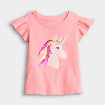 Baby & Toddler Girl Jumping Beans® Flutter Embellished Tee