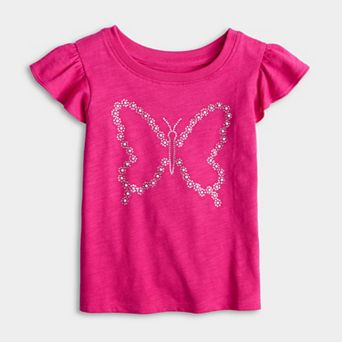 Girls 4-12 Jumping Beans® Flutter Embellished T-Shirt
