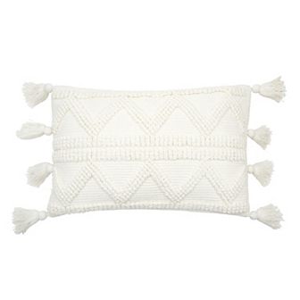 Carol & Frank Eustis Textured Tassel Throw Pillow