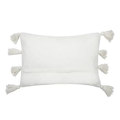 Carol & Frank Eustis Textured Tassel Throw Pillow