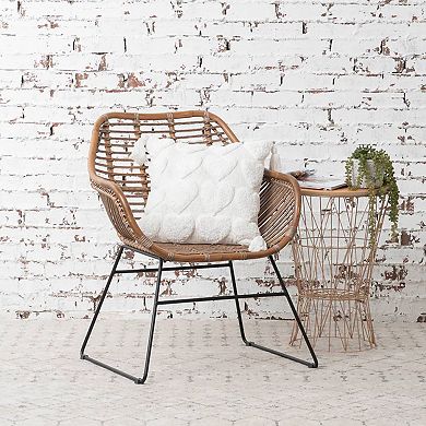 Carol & Frank Hearts Tassel Throw Pillow