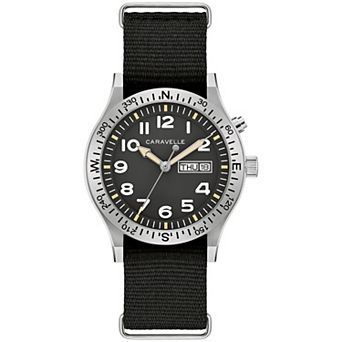 Caravelle by Bulova Men's Glow-in-the-Dark Nylon Strap Watch