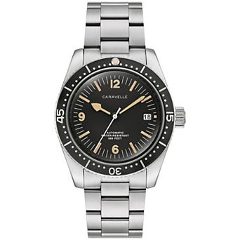 Caravelle Designed by Bulova Men's Automatic Stainless Steel Link Bracelet Watch - 43B175
