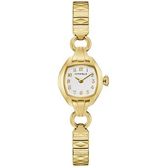 Caravelle Women's Vintage Classic Gold Tone Stainless Steel Expansion Bracelet Watch - 44L267