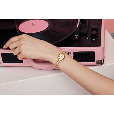 Caravelle Women's Vintage Classic Gold Tone Stainless Steel Expansion Bracelet Watch - 44L267