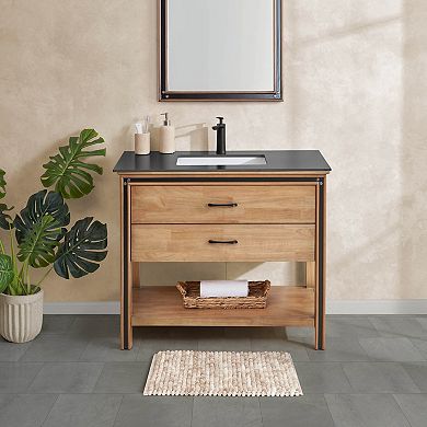 French Connection Chunky Chenille Bath Mat