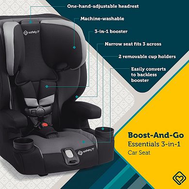Safety 1st Boost-and-Go Essential 3-in-1 Booster Car Seat