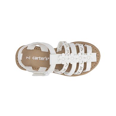 Carter's Akito Toddler Girls Floral Accent Slingback Sandals