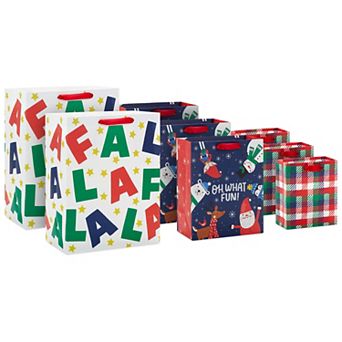 Hallmark 8 pk Christmas Gift Bags