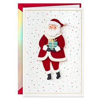 Hallmark Signature Fun Surprises Santa Claus Christmas Card