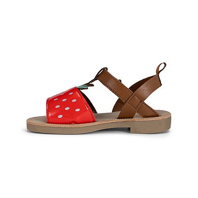 OshKosh B'gosh® Gia Toddler Girls Slip-On Sandals With Bow Accent