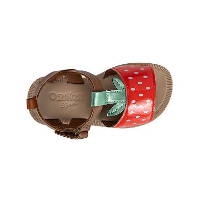 OshKosh B'gosh® Gia Toddler Girls Slip-On Sandals With Bow Accent