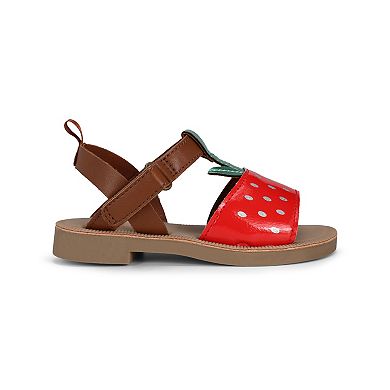 OshKosh B'gosh® Gia Toddler Girls Slip-On Sandals With Bow Accent