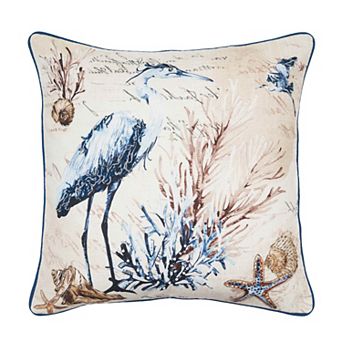 C&F Home Brunswick Heron Coastal Throw Pillow