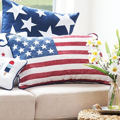 C&F Home American Flag Throw Pillow