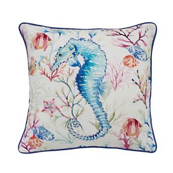 C&F Home Nautical Seahorse Coastal Throw Pillow