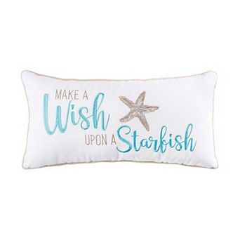 C&F Home Coastal Wish Upon A Starfish Coast Throw Pillow