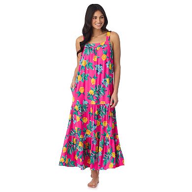 Women's Cuddl Duds® Tiered Maxi Nightgown