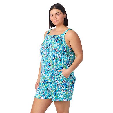 Plus Size Cuddl Duds® 2-Piece Pajama Tank Top & Pajama Shorts Set