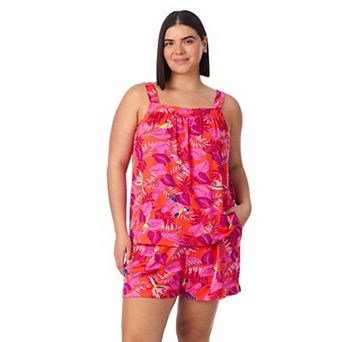 Plus Size Cuddl Duds® 2 pc Pajama Tank Top & Pajama Shorts Set