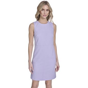 Women's Andrew Marc Sleeveless Shift Dress with Side Pockets